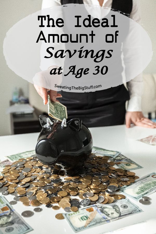 The ideal amount of savings at age 30